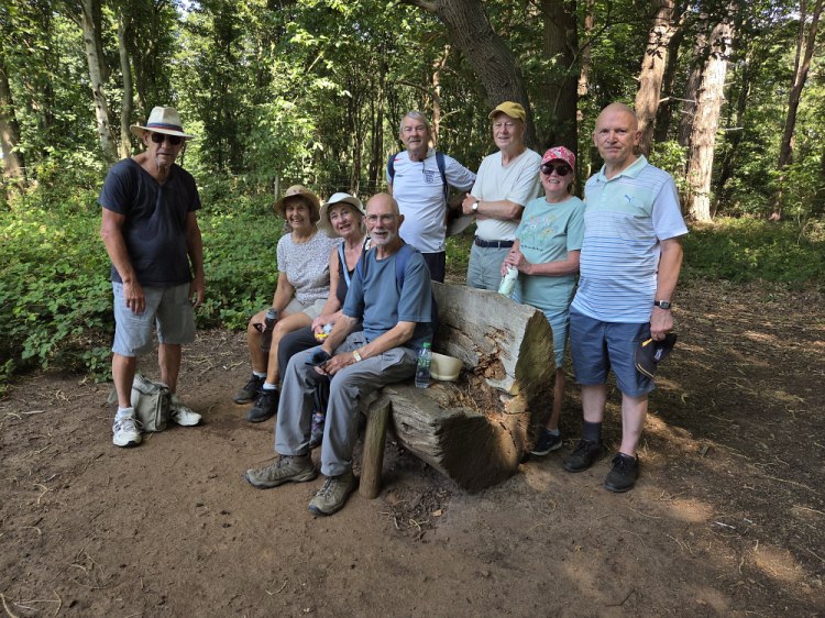 a rest at the top of the hill